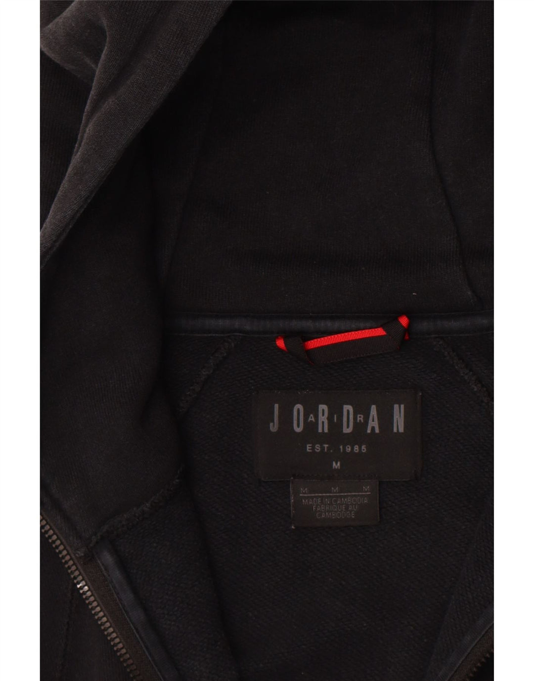 Jordan Mens Zip Hoodie Sweater Medium Black