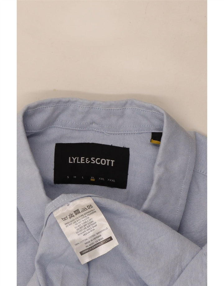 LYLE & SCOTT Mens Shirt XL Blue Cotton