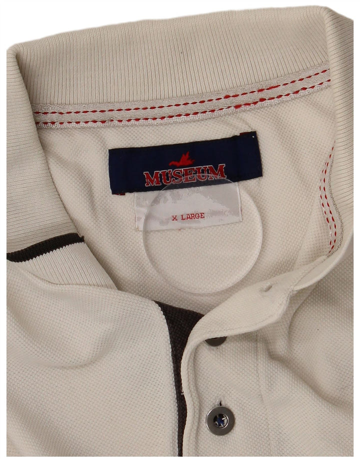 Museum Mens Polo Shirt XL White