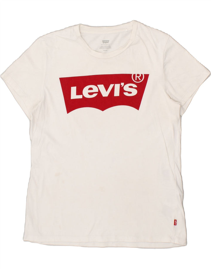 LEVI'S Mens Graphic T-Shirt Top Small White | Vintage Levi's | Thrift | Second-Hand Levi's | Used Clothing | Messina Hembry 