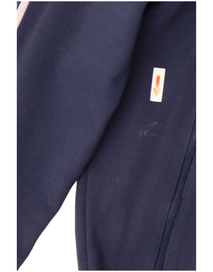 Adidas Mens Tracksuit Top Jacket Medium Navy Blue Polyester