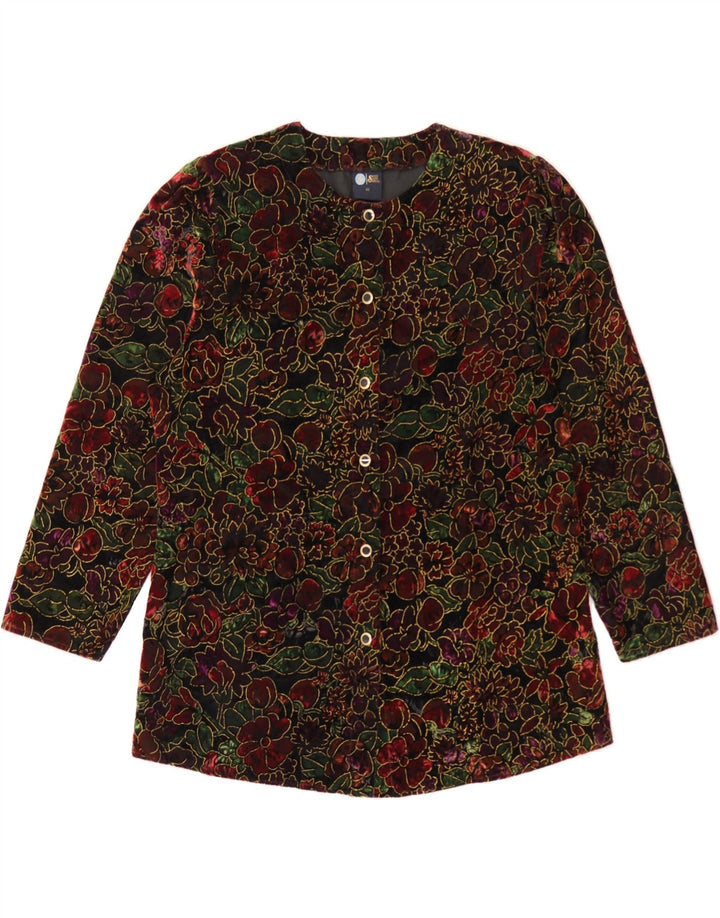 YOUR SIXTH SENSE Womens Longline Blazer Jacket EU 46 XL Multicoloured Vintage Your Sixth Sense and Second-Hand Your Sixth Sense from Messina Hembry 