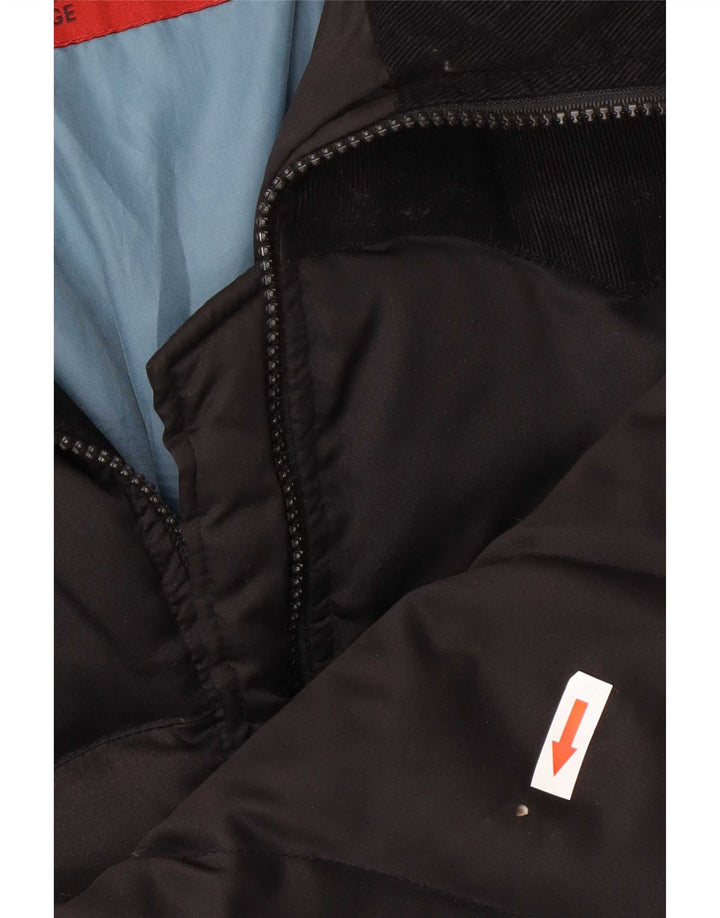 Levi's Womens Padded Bomber Jacket UK 16 Large Black Polyester