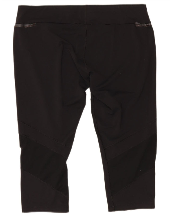 Damskie legginsy Capri Asics UK 18 XL, czarny poliester