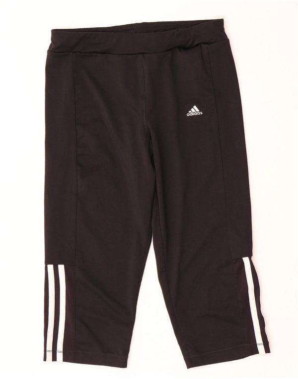 Adidas Pantalon de Survêtement Climalite Capri Garçon 13-14 Ans Noir Polyester