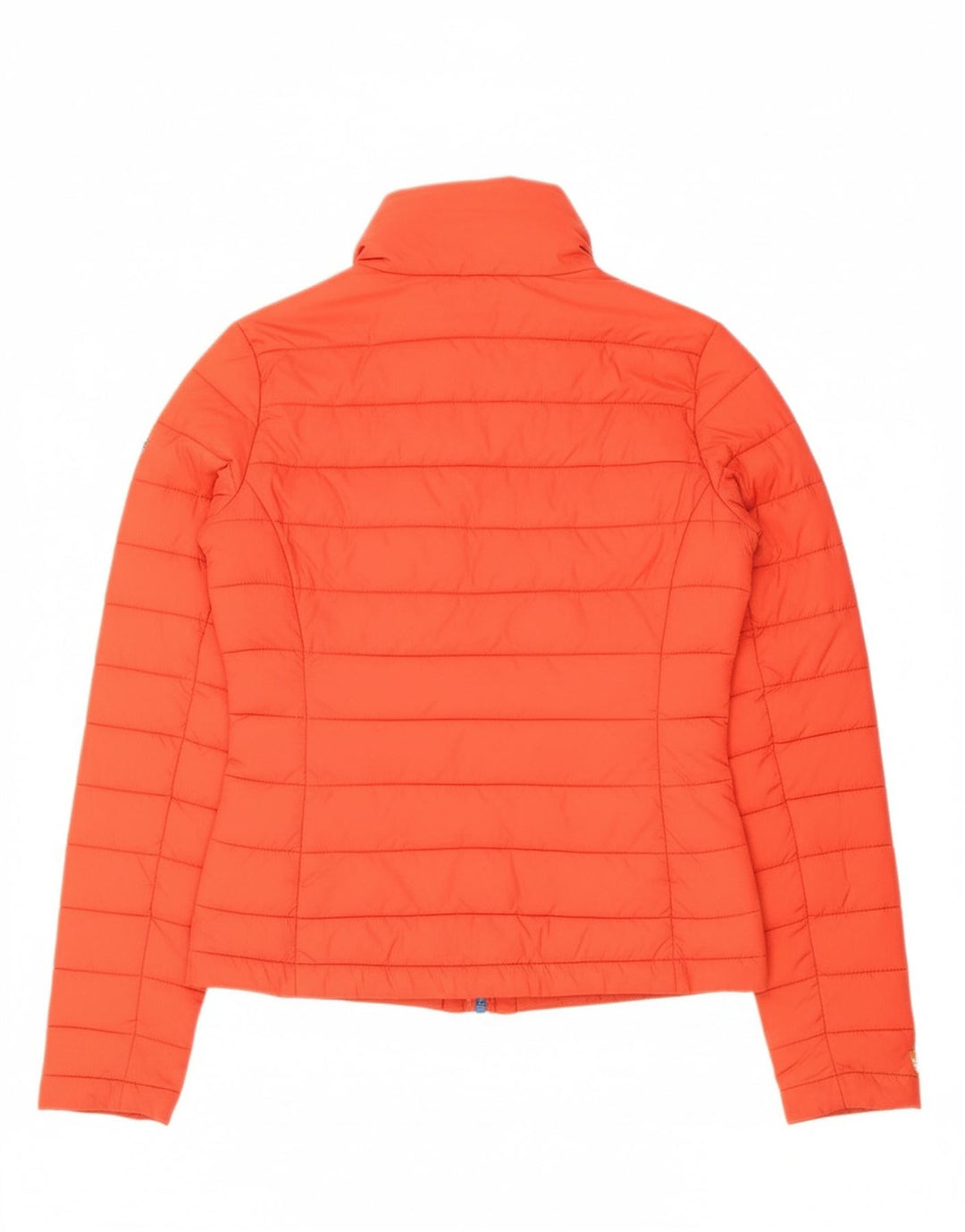 SUPERDRY Womens Padded Jacket UK 10 Small Orange Nylon