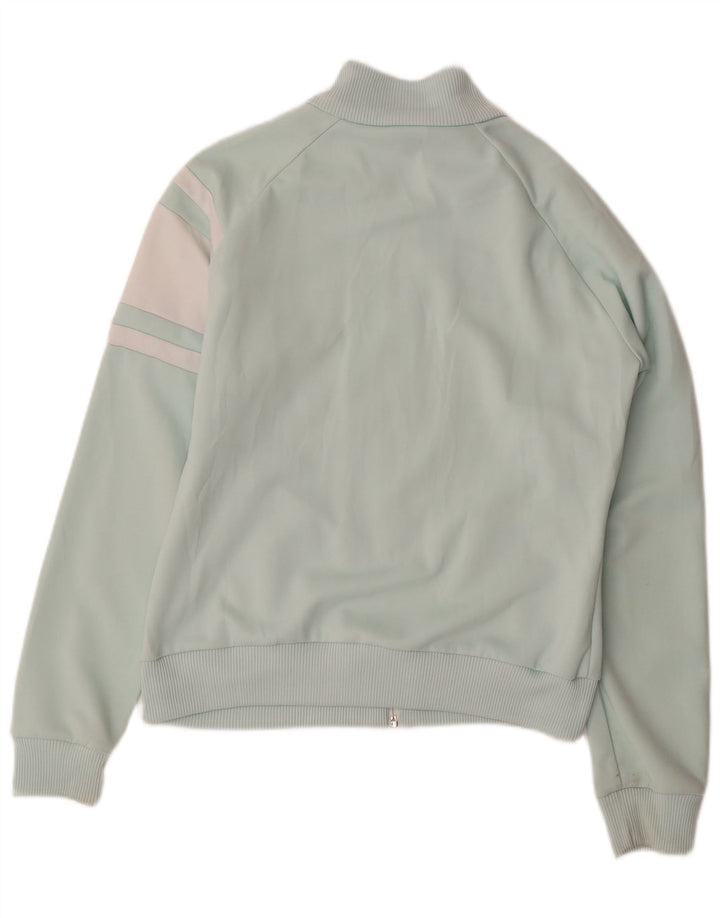 Diadora Womens Tracksuit Top Jacket Large Green Colourblock Polyester
