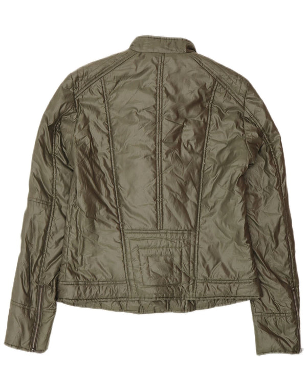 Giacca Biker Donna Trussardi IT 42 Verde Medio Poliestere