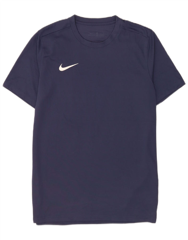 T-shirt Nike Dri Fit da uomo, taglia grande, in poliestere blu navy