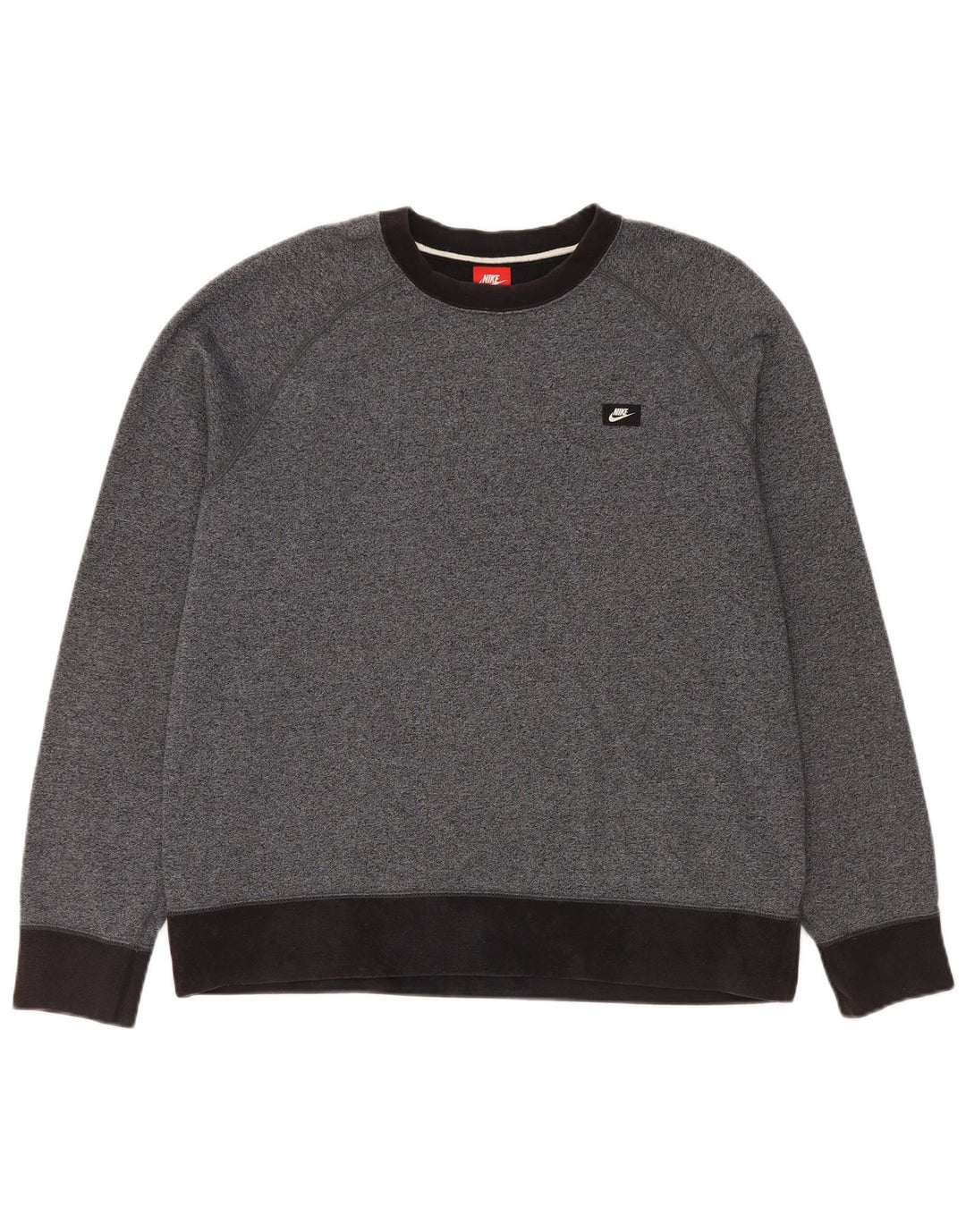 NIKE Mens Sweatshirt Jumper XL Grey Colourblock Cotton