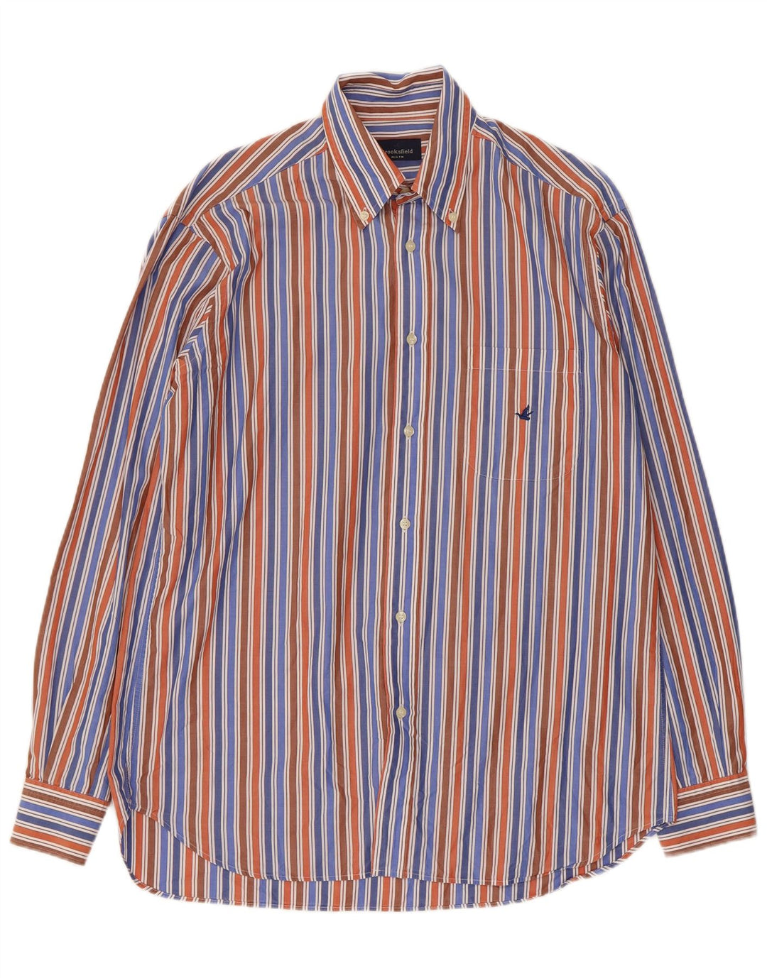 Brooksfield Camisa para hombre Talla 41 Mediana Rayas multicolores