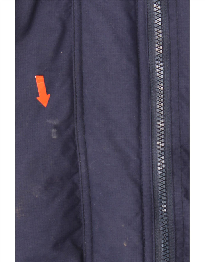 SUPERDRY Womens The Windcheater Windbreaker Jacket UK 14 Medium Navy Blue Vintage Superdry and Second-Hand Superdry from Messina Hembry 