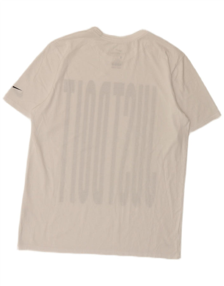 NIKE Herre Dri Fit grafisk T-shirt Top Medium White