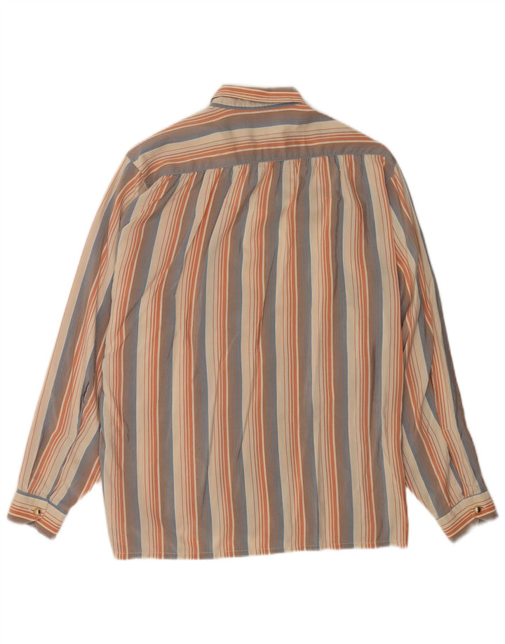 Angelo Santagostino Womens Shirt UK 10 Small Multicoloured Striped