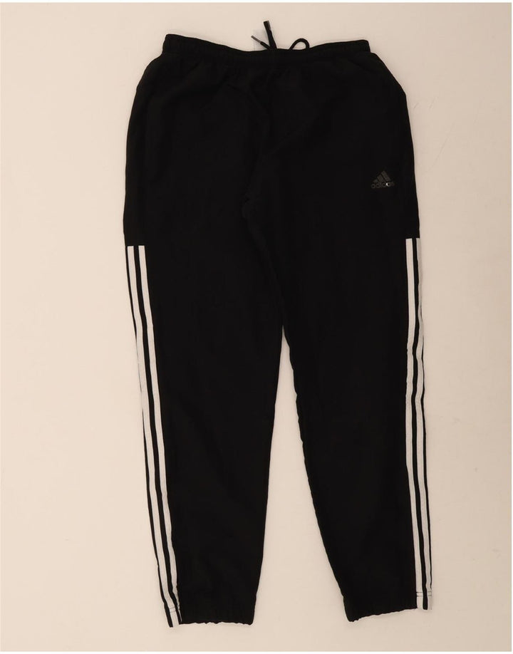 ADIDAS Mens Tracksuit Trousers Joggers Medium Black Polyester