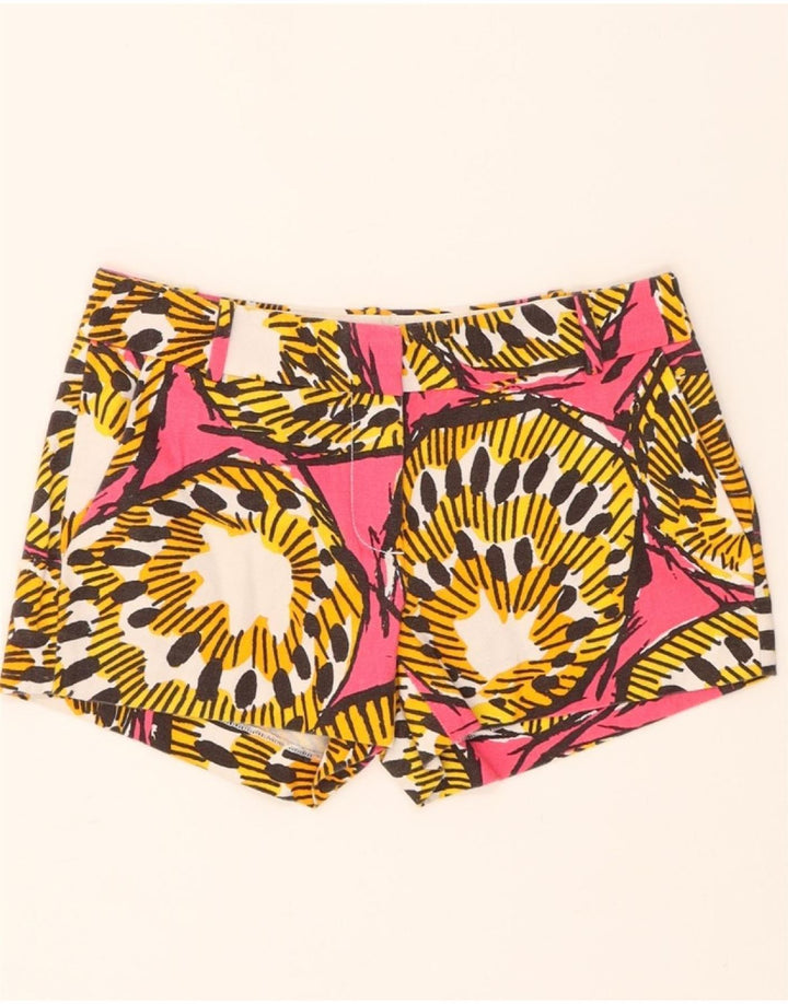 J. CREW Womens Abstract Pattern Chino Shorts US 0 XS W28  Multicoloured Vintage J. Crew and Second-Hand J. Crew from Messina Hembry 