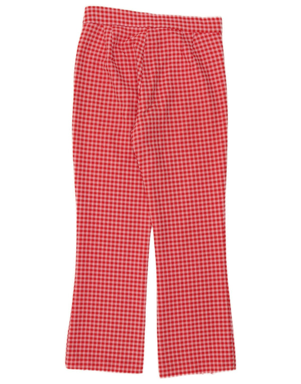 Pantaloni corti da donna Zara medi W28 L25 a quadretti rossi