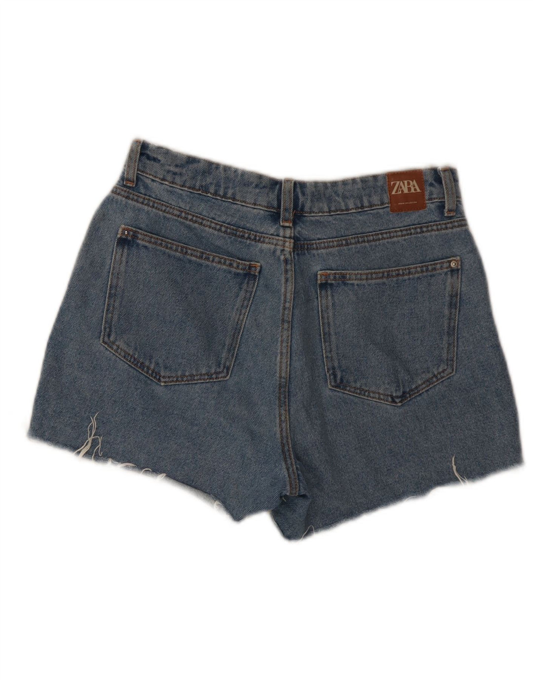 Zara Womens Denim Shorts Small W26  Blue Cotton