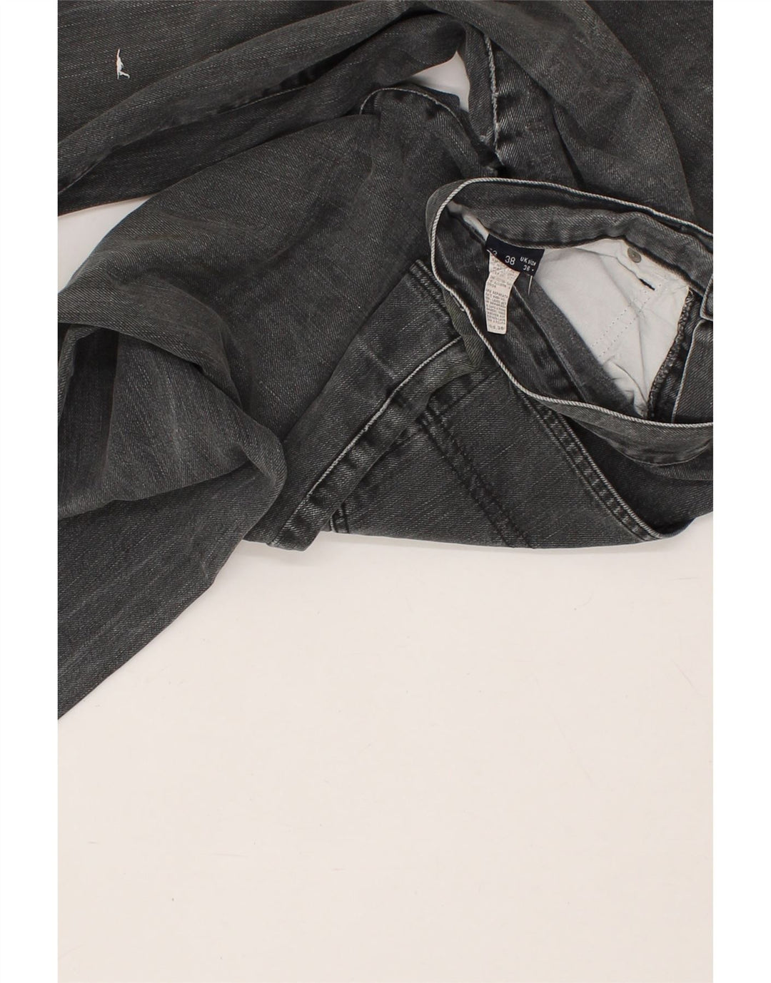 TRUSSARDI Mens Straight Jeans W36 L29 Grey Cotton Vintage Trussardi and Second-Hand Trussardi from Messina Hembry 