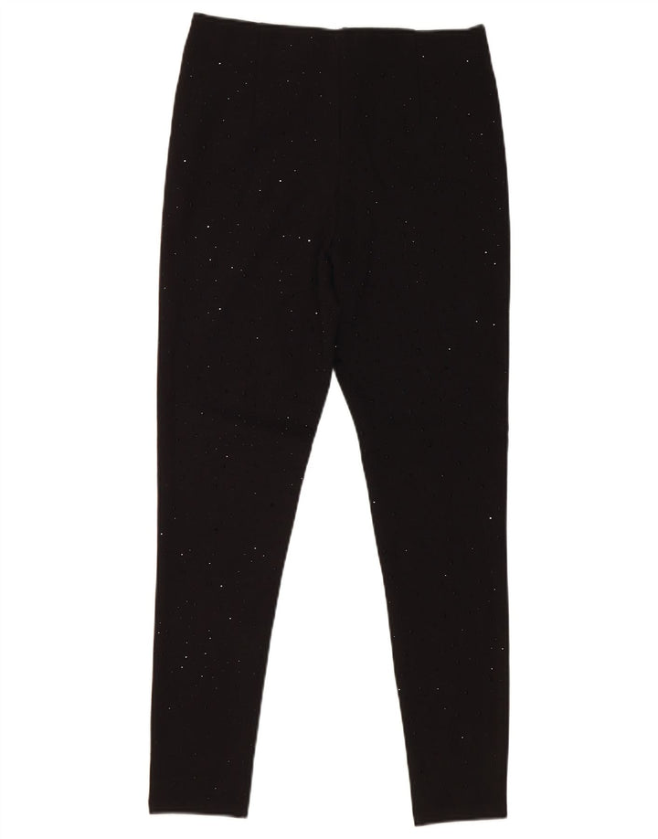 Zara Damen Leggings UK 10 Small Schwarz Viskose