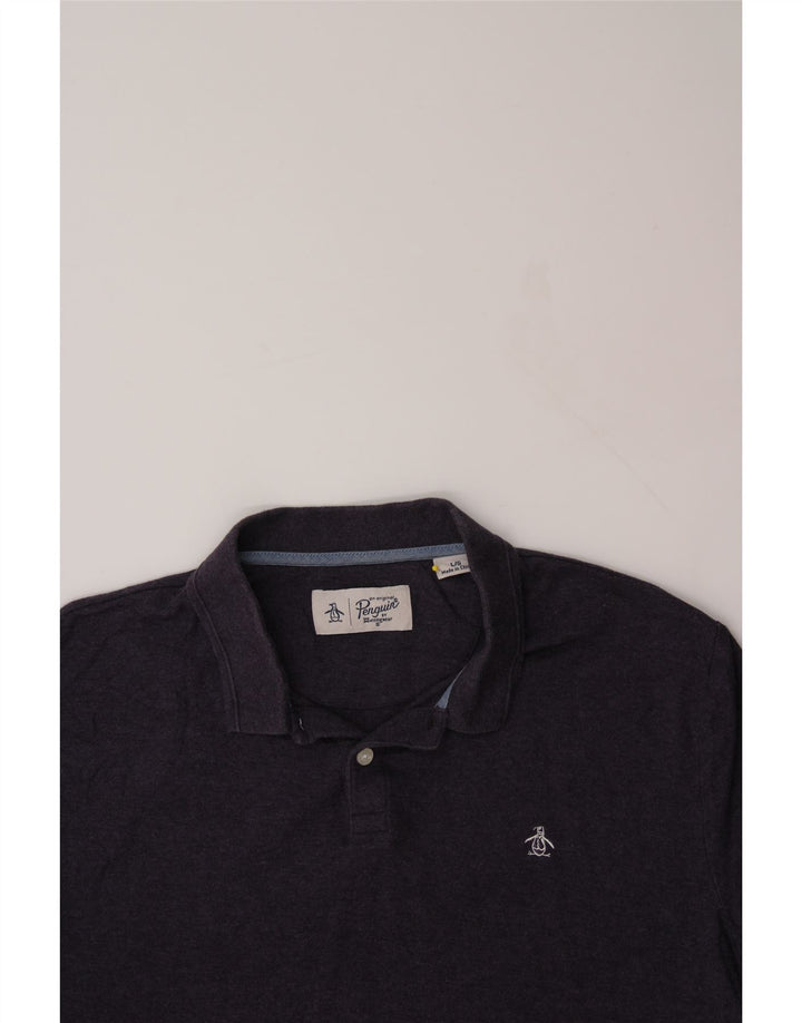 PENGUIN Mens Polo Shirt Large Purple Cotton Vintage Penguin and Second-Hand Penguin from Messina Hembry 