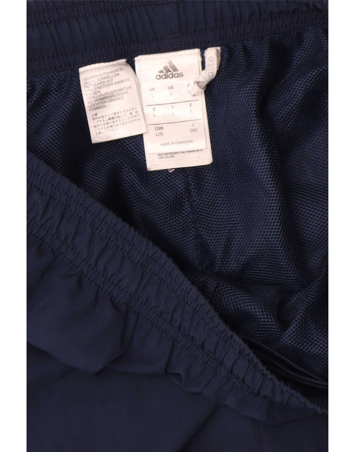 Adidas Herre grafisk træningsdragt Bukser Large Navy Blue Polyester