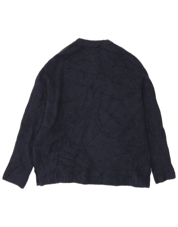 Marks & Spencer Γυναικείο πουλόβερ με λαιμόκοψη UK 14 Medium Navy Blue
