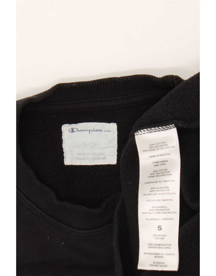 Champion Herre sweatshirt Jumper lille sort bomuld