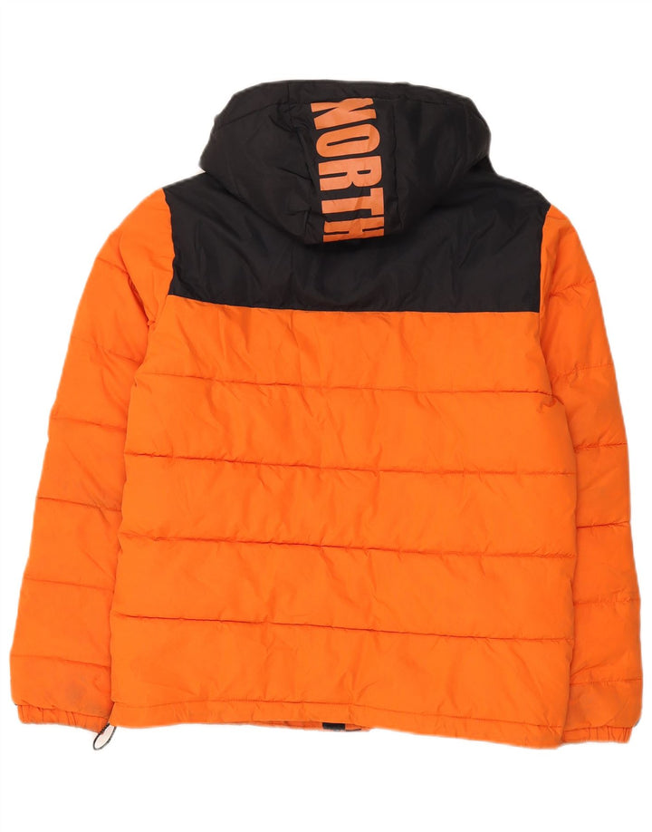 North Sails Veste matelassée graphique pour garçon 13-14 ans Orange Colourblock