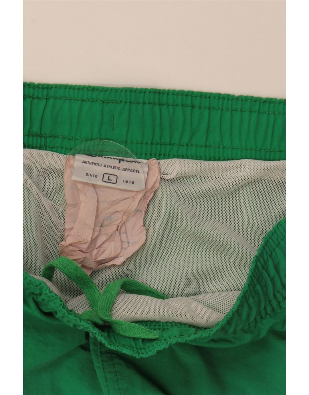 Champion Mens Graphic Swimming Shorts Large  Green Colourblock Polyester