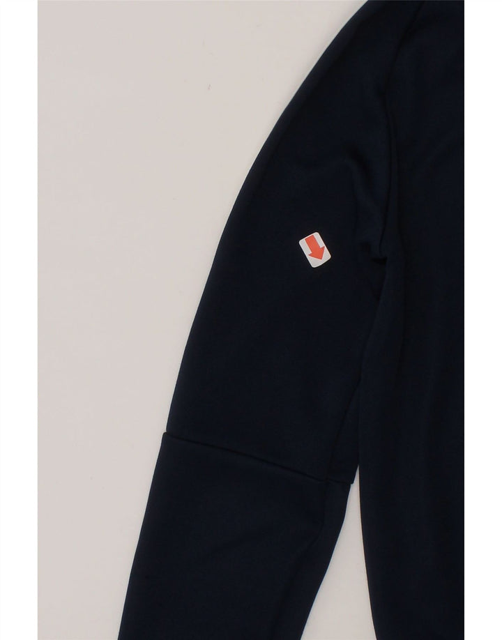 ADIDAS Boys Tracksuit Top Jacket 7-8 Years Navy Blue Polyester Vintage Adidas and Second-Hand Adidas from Messina Hembry 