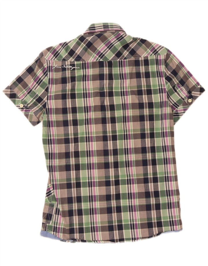 JACK & JONES Herren-Kurzarmhemd, mittelgroß, mehrfarbig kariert