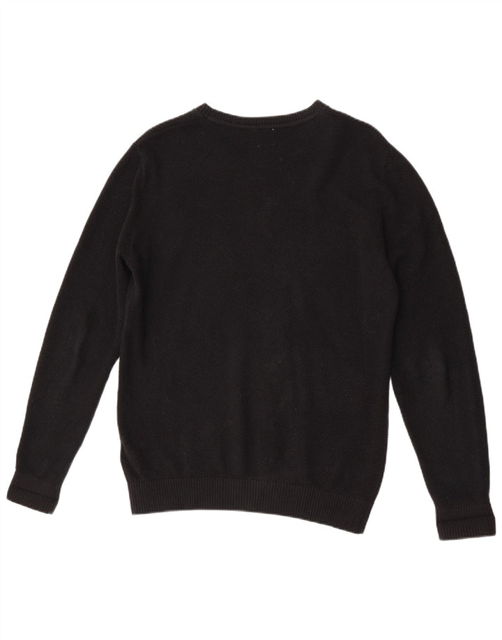 Gap Mens Crew Neck Jumper Sweater Small Black Cotton
