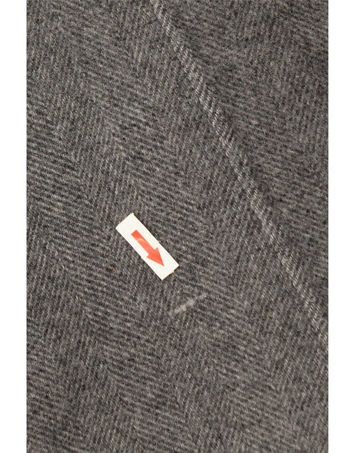 Alta Moda Womens Overcoat UK 16 Large Grey Herringbone