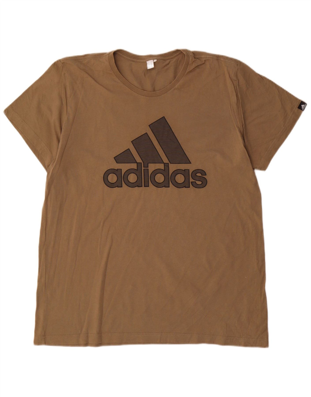 Adidas Mens Graphic T-Shirt Top Large Brown