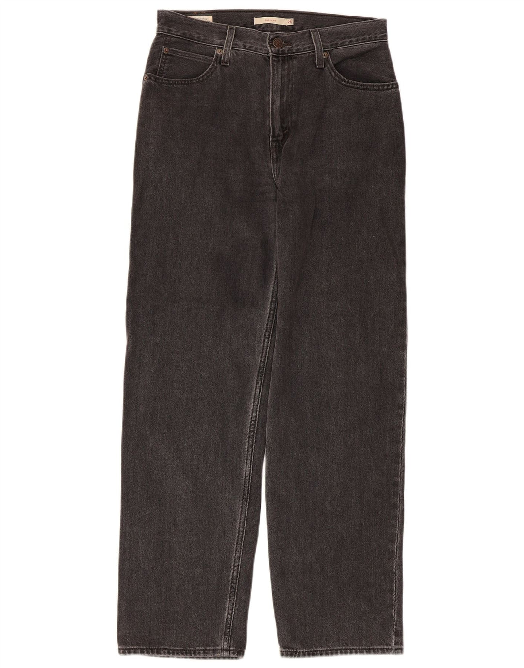 Levi's Womens Dad Tapered Jeans W26 L30 Grey Cotton