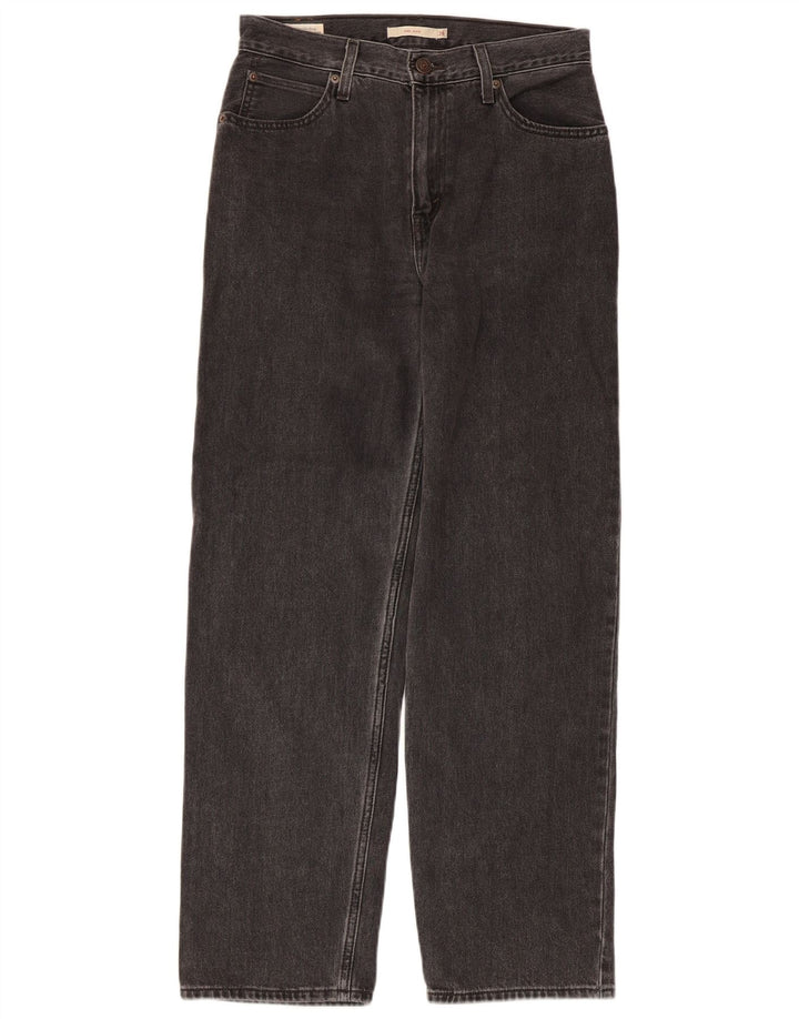 Levi's Womens Dad Tapered Jeans W26 L30 Grey Cotton