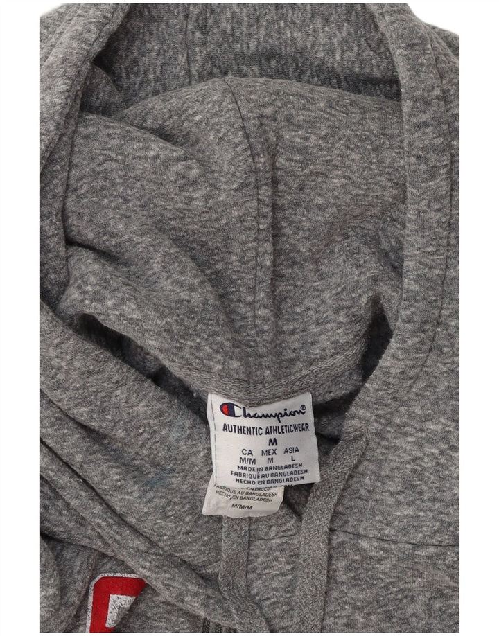 CHAMPION Mens Ohio State Buckeyes Hoodie Jumper Medium Grey Flecked