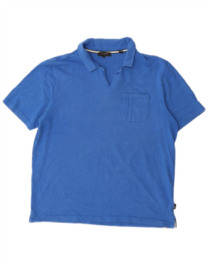 Tricou polo pentru bărbați Ted Baker Mărimea 4, mare, albastru, bumbac