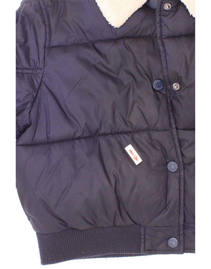 Giacca imbottita per bambina Tommy Hilfiger 7-8 anni in poliestere blu navy