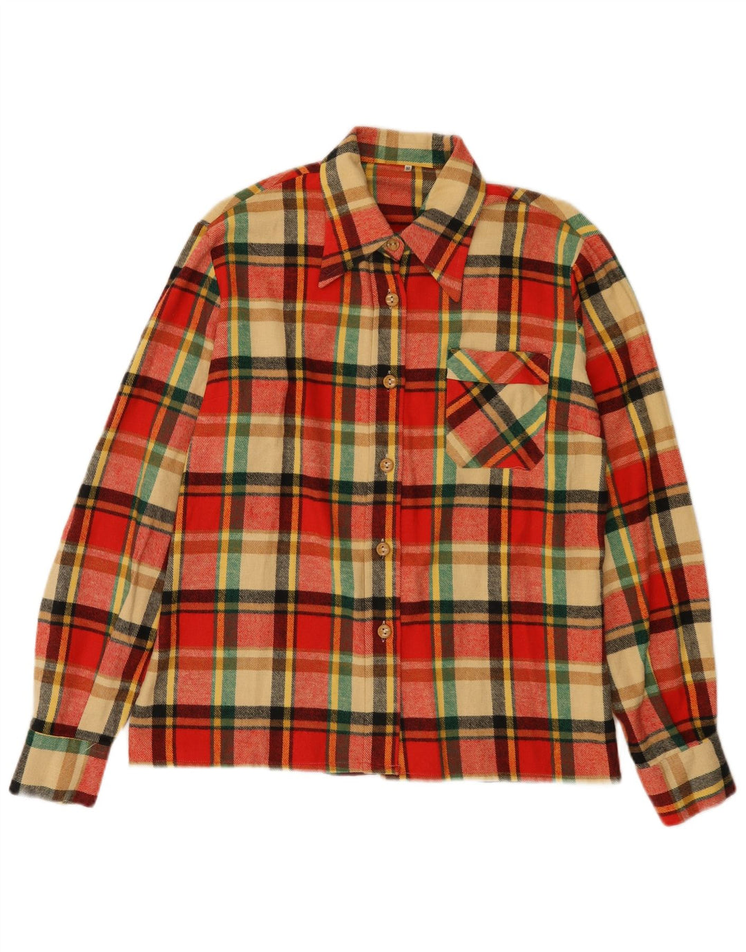 Vintage damska koszula flanelowa IT 50 XL w czerwoną kratkę