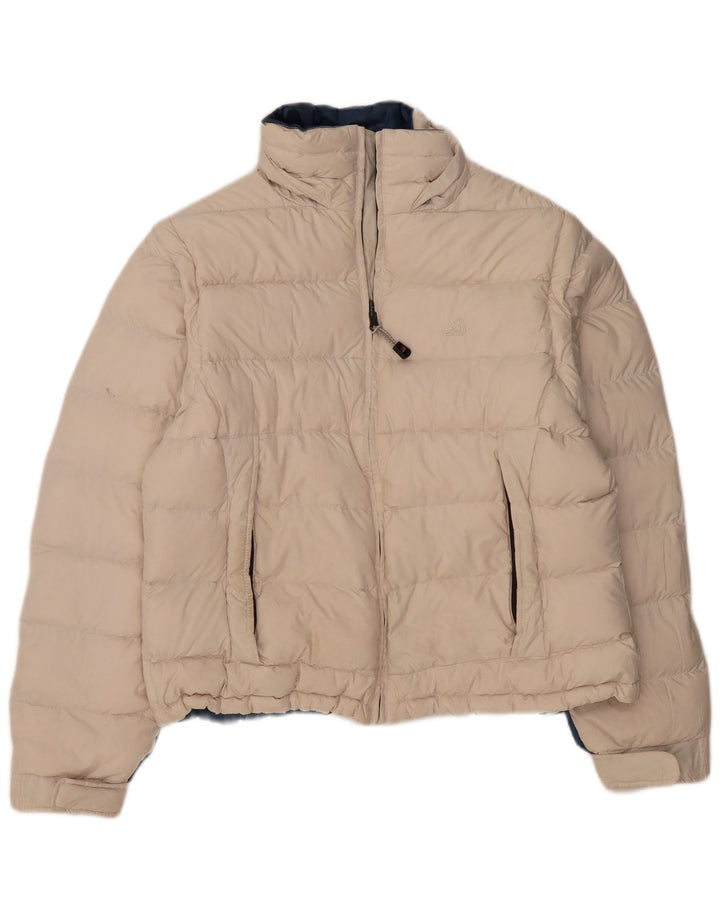 Dolomite Womens Crop Graphic Padded Jacket UK 18 XL Blue Colourblock