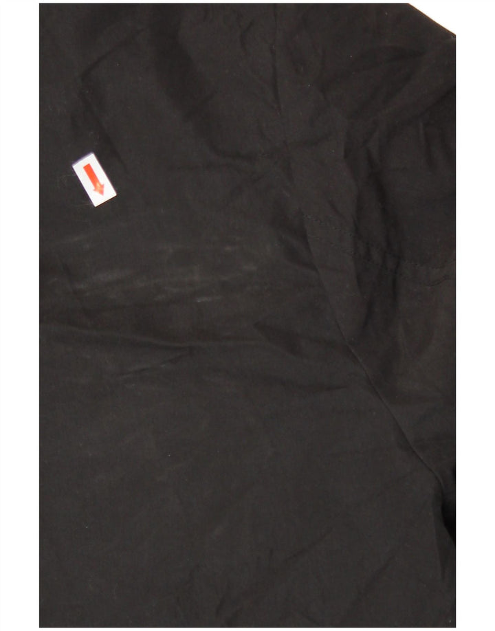 JACK & JONES Mens Hooded Windbreaker Jacket UK 44 2XL Black Polyester