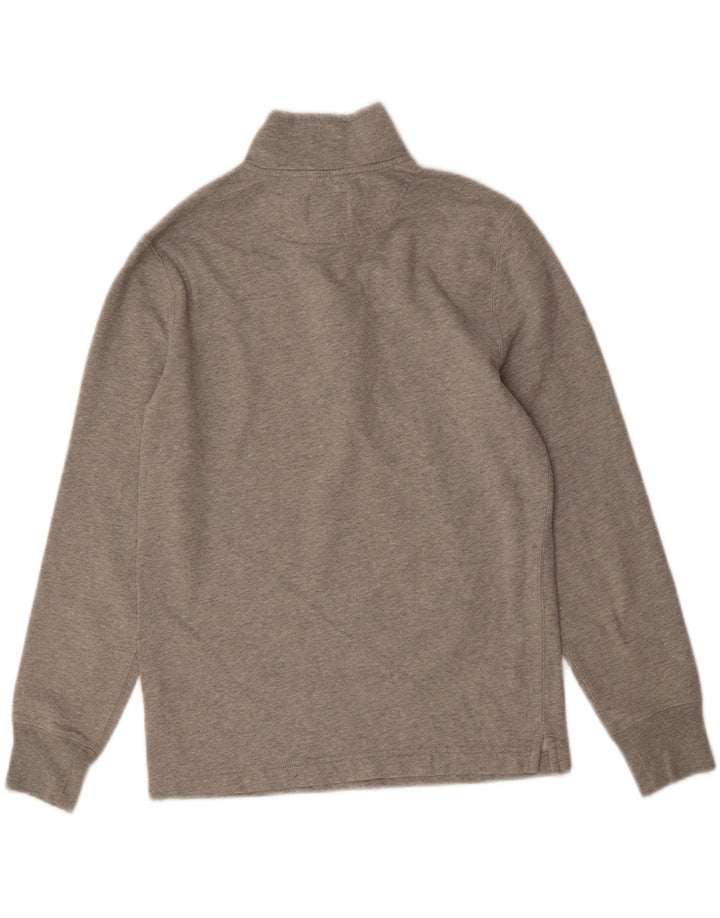 J. CREW Mens Button Neck Sweatshirt Jumper XS Grey Cotton Vintage J. Crew and Second-Hand J. Crew from Messina Hembry 