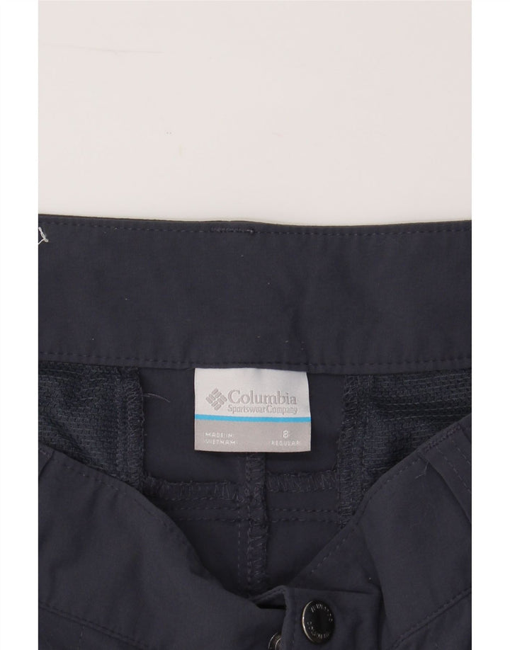 COLUMBIA Womens Cargo Shorts US 8 Medium W30  Navy Blue Nylon Vintage Columbia and Second-Hand Columbia from Messina Hembry 
