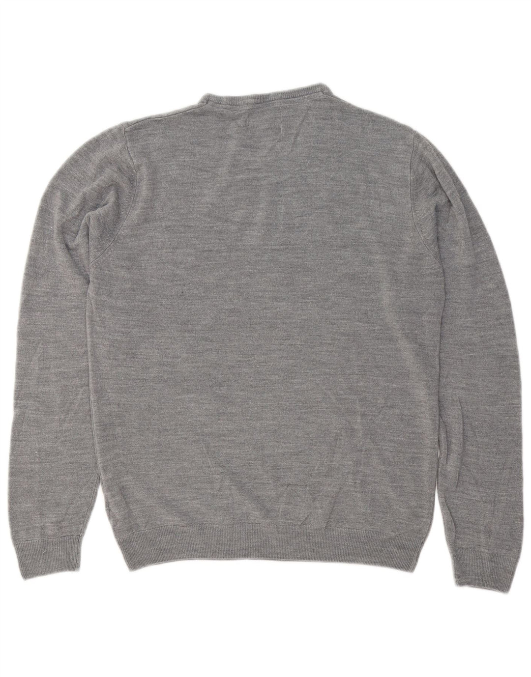 Marks & Spencer Mens Regular Fit Crew Neck Jumper Sweater Large Grey