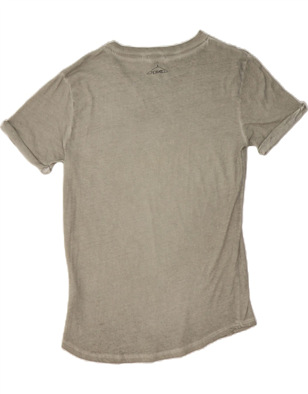 ANTONY MORATO Womens Graphic T-Shirt Top UK 14 Medium Grey Vintage Antony Morato and Second-Hand Antony Morato from Messina Hembry 