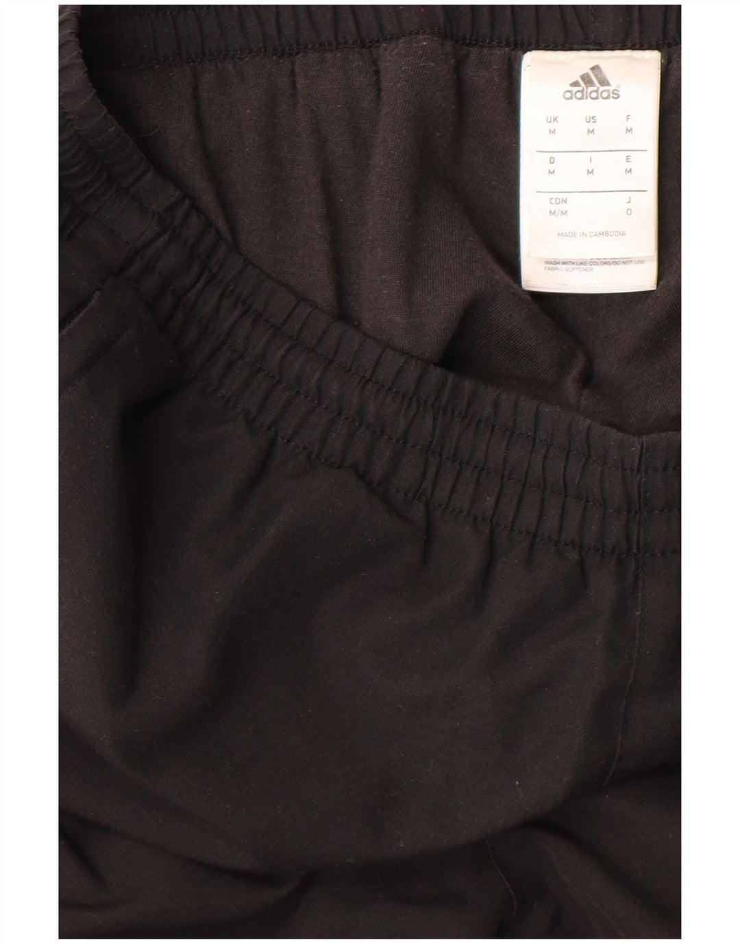 ADIDAS Mens Tracksuit Trousers Joggers Medium  Black Polyester