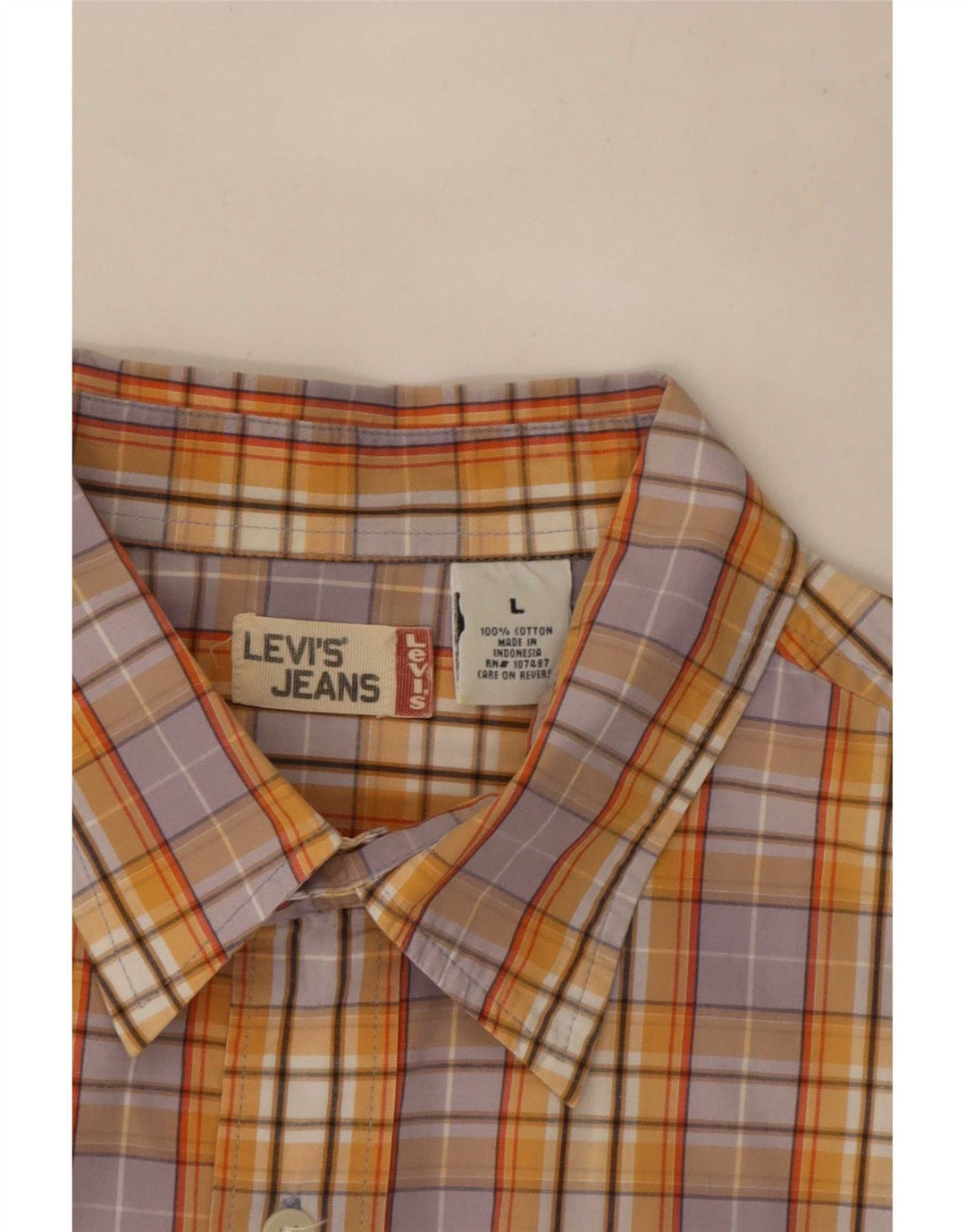 Levi's Chemise à Manches Courtes Homme Multicolore Check Cotton