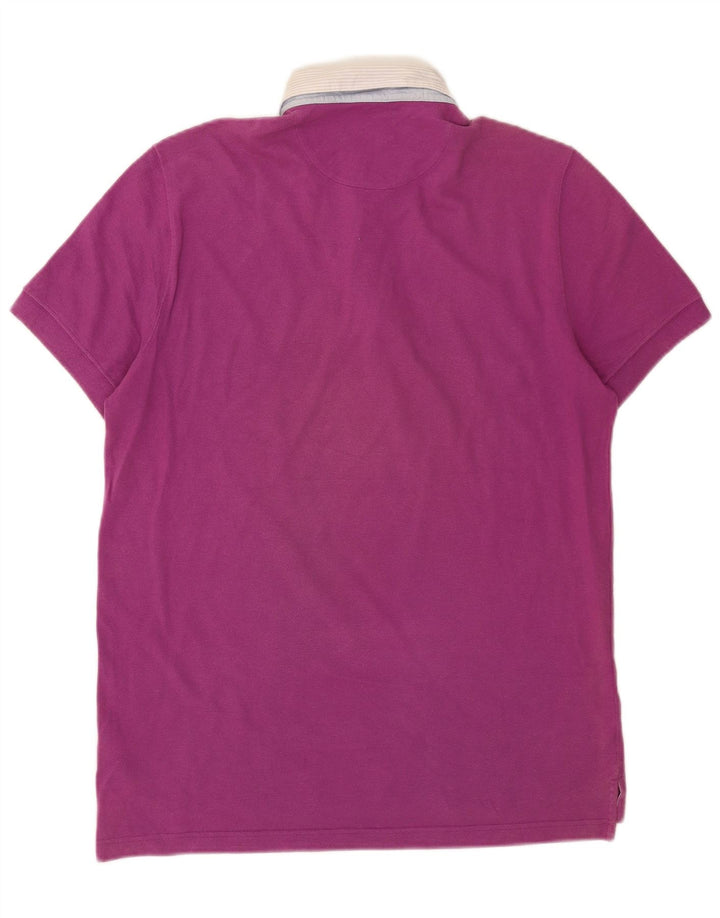 Massimo Dutti Herre poloshirt Medium Pink Colourblock Bomuld